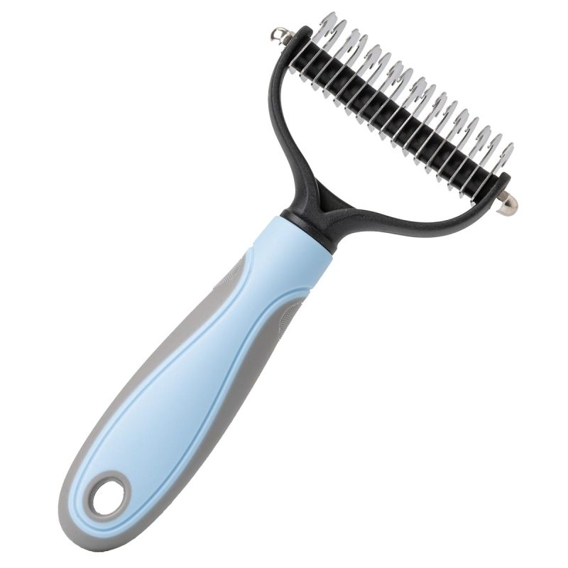 Zgrzebło dla psa do pielęgnacji długiej, wełnistej sierści i kołtunów