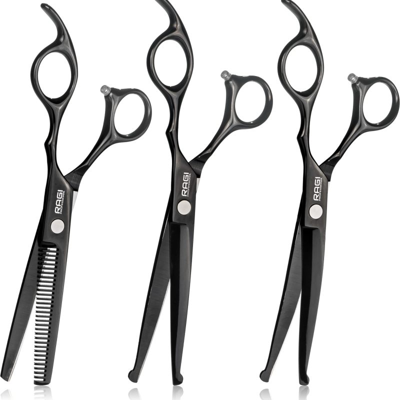 Alternative view of NOŻYCZKI do strzyżenia Psów PROFESJONALNY ZESTAW do strzyżenia 3 rodzaje Nożyczek + Grzebień
