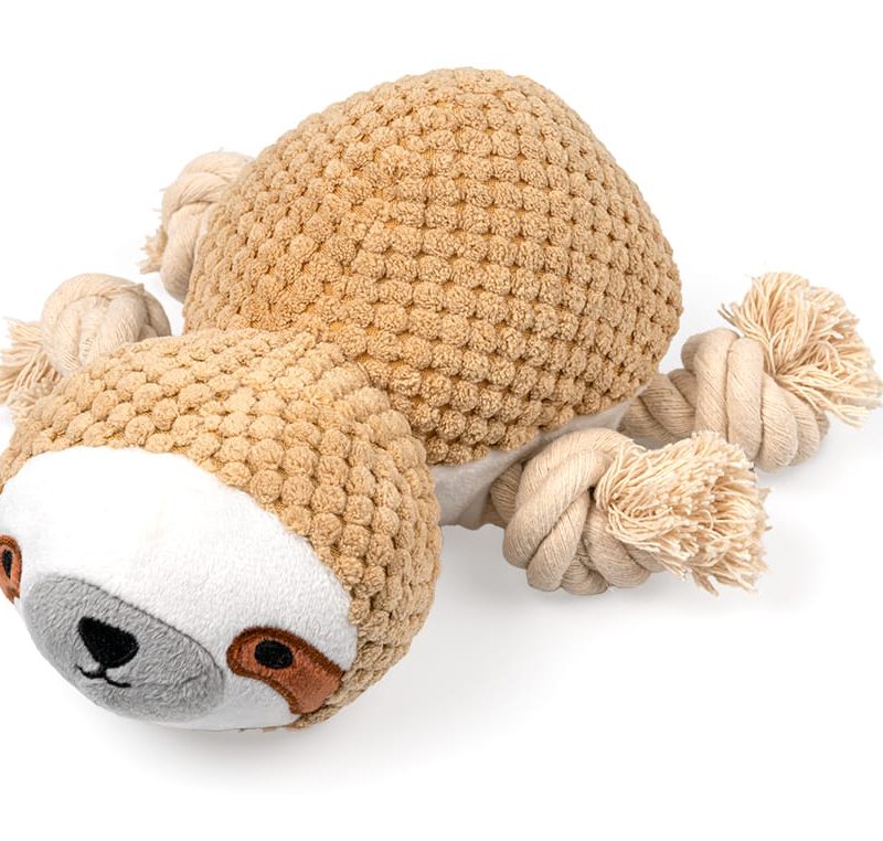 Alternative view of Pluszowy leniwiec z piszczałką dla psa