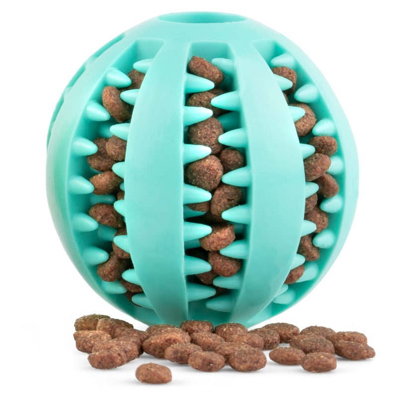 Piłka na przysmaki dentystyczna smakula niebieska - 7 cm