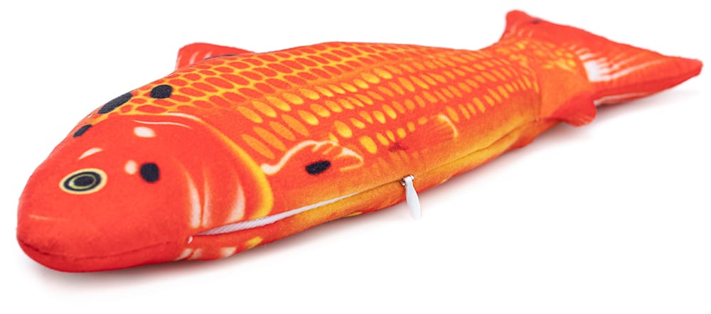 Zabawka interaktywna dla kota Czerwona Rybka + kocimiętka - obrazek 4