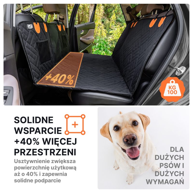 Alternative view of Mata dla Psa do Samochodu USZTYWNIANA Pokrowiec na Siedzenie Auta STABILNY