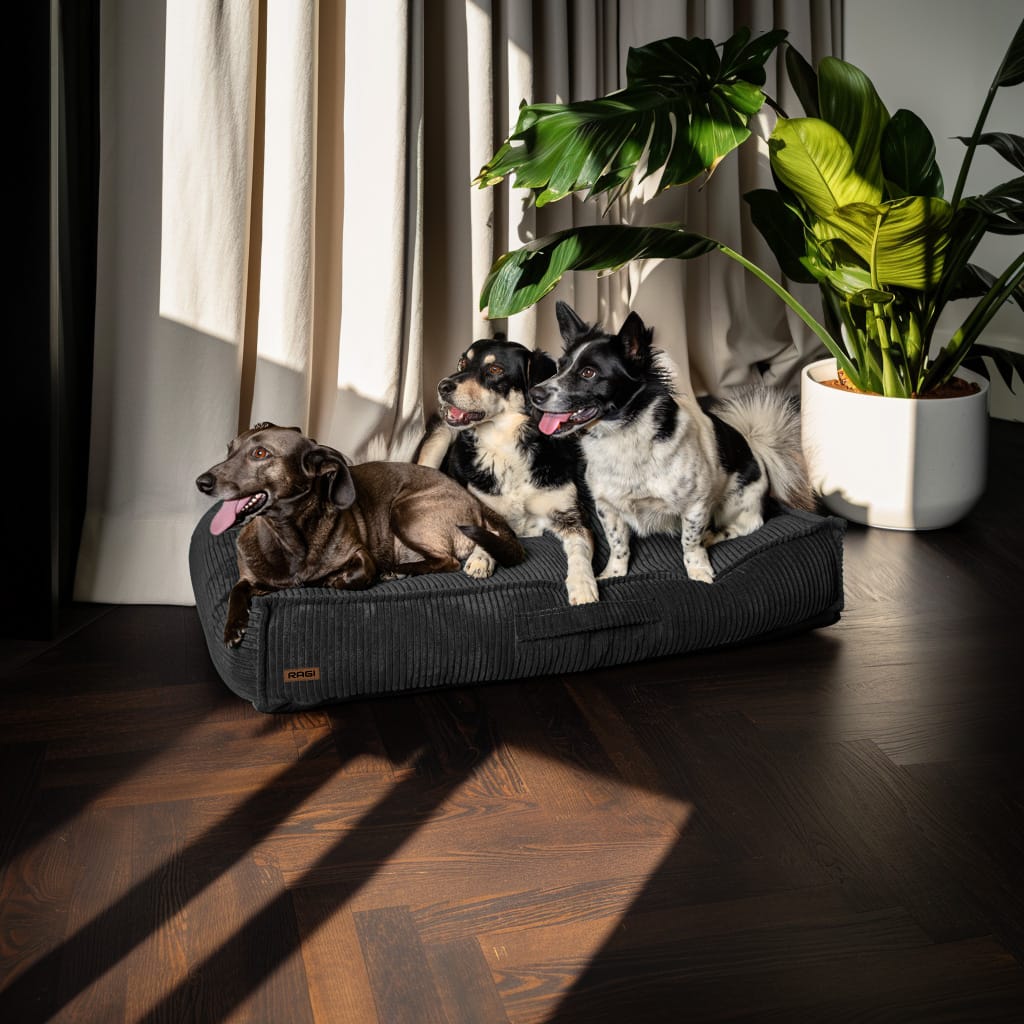 Legowisko dla psa Łóżko Materac Posłanie dla psa Grafitowe Rozmiary - obrazek 7