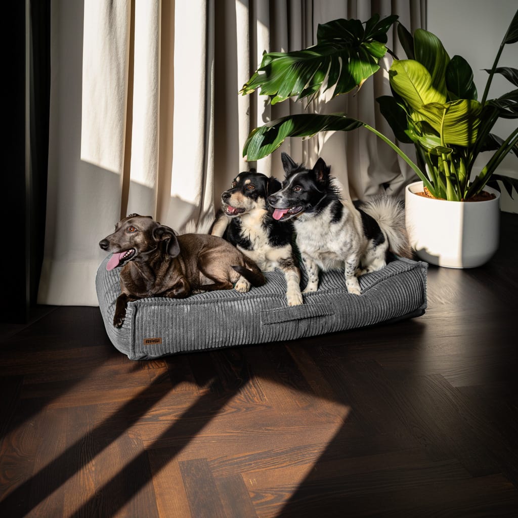 Legowisko dla psa Materac Posłanie dla psa Jasnoszare Rozmiary - obrazek 7