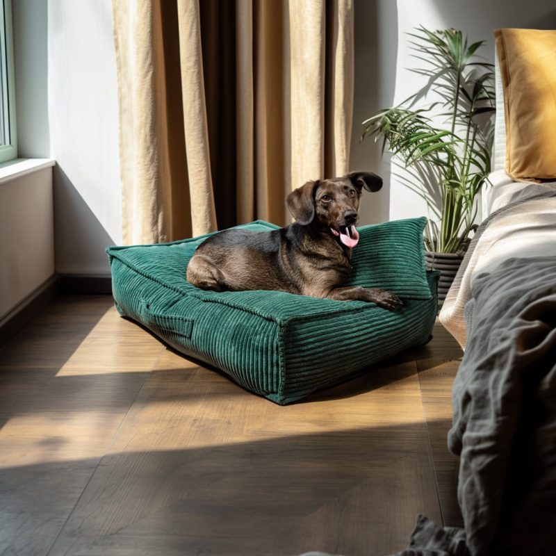 Alternative view of Legowisko dla psa  Łóżko Materac Posłanie dla psa Zielone Rozmiary