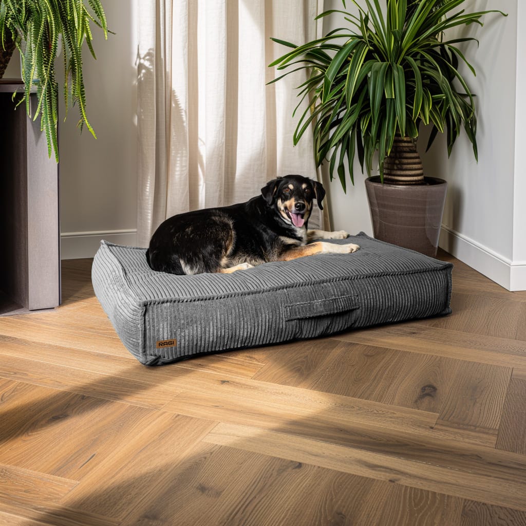 Legowisko dla psa Materac Posłanie dla psa Jasnoszare Rozmiary - obrazek 5