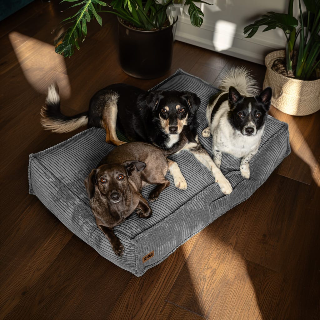 Legowisko dla psa Materac Posłanie dla psa Jasnoszare Rozmiary - obrazek 8