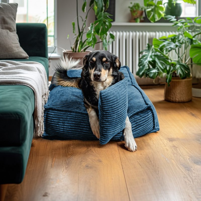 Alternative view of Legowisko dla psa Łóżko Materac Posłanie dla psa Niebieskie Rozmiary