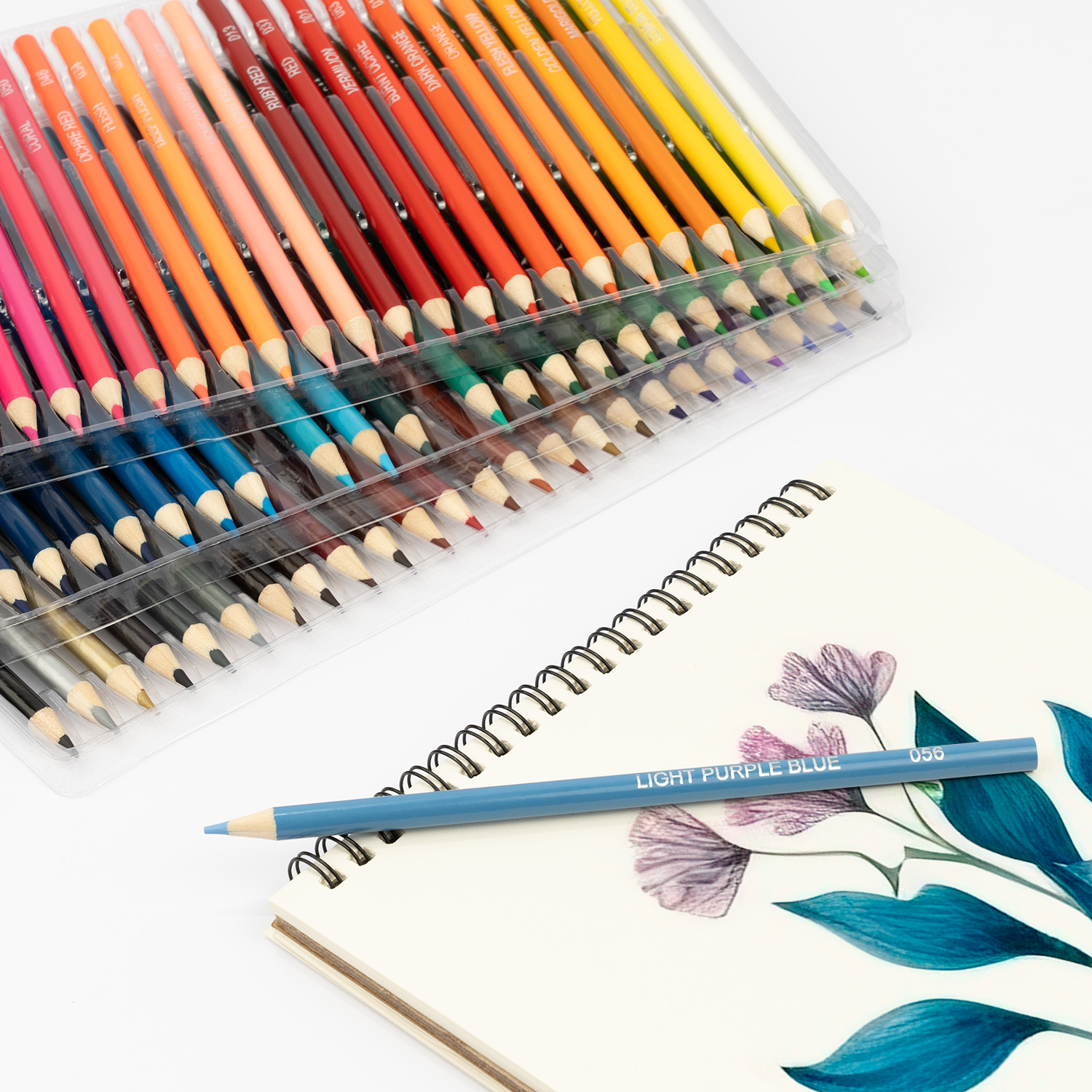 Kredki Olejne Miękkie Artystyczne Profesjonalne Zestaw w Etui 72 Kolory - obrazek 2