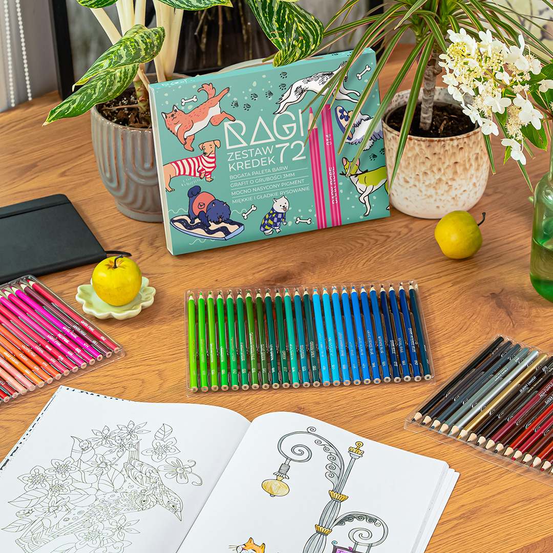 Kredki Olejne Miękkie Artystyczne Profesjonalne Zestaw w Etui 72 Kolory - obrazek 13