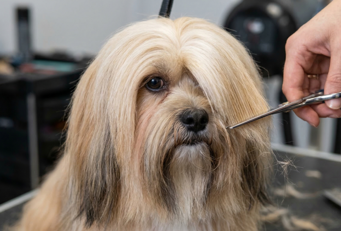 kąpiel psów z włosami