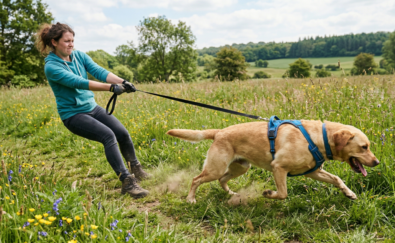 luźna smycz - jak nauczyć psa